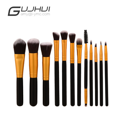 

Gobestart 12Pc Makeup Brushes Set Powder Foundation Eyeshadow Eyeliner Lip Cosmetic Brush