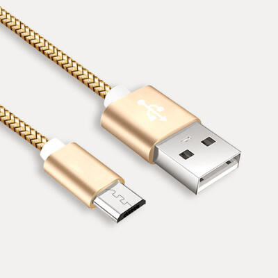 

Premium Durable Nylon Braided USB To Micro USB Fast Charging Data Cable For Android Phones -15m