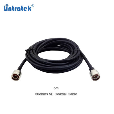 

5 Meters High Quality N Male To N Male Connector 50ohm 5D Coaxial Cable For Mobile Phone Signal Booster Repeater Amplifier