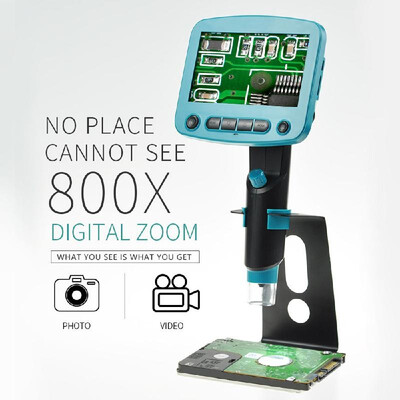 

800x 43 Inch LCD Display 480272 Resolution&High Brightness 8 LEDs Portable USB Digital Microscope for Industry Soldering Ide