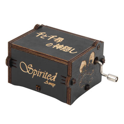 

Vintage Exquisite Wooden Hand Cranked Music Box Home Crafts Children Gifts