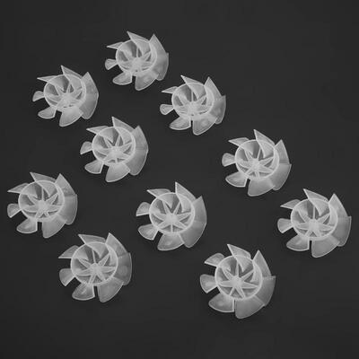

Greensen 10Pcs Mini Plastic Fan Blade Small Power Hair Dryer Fan Leaves Motor Accessories