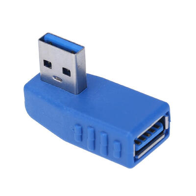 

90 Degree USB30 Male to USB30 Female Adapter Wire Extender Connector