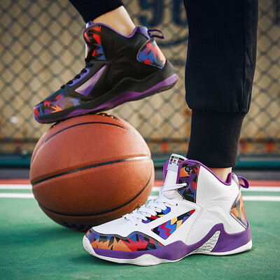 

Basketball shoes mens breathable wear-resistant cushioning shoes mens boots high to help sports comfortable protective shoes