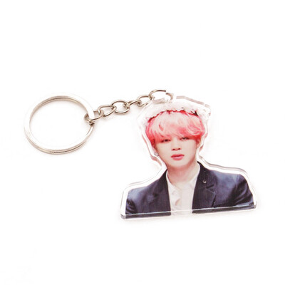 

CAR-TOBBY Kpop BTS Keychain Suga V TATA Acrylic Key Chain Keyring Bag Pendant