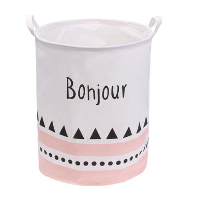 

Large Canvas Clothes Laundry Basket Storage Bag Waterproof Sundries Barrel