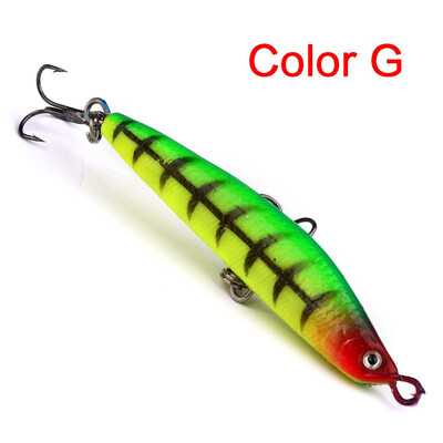 

VISSEN 1pcs 8cm 18g 3D Eyes Lead Fishing Lure Artificial Mini Swim Fish Plastic Hard Bait Sea Fishing Dive Wobblers
