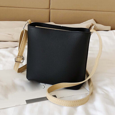 

Tailored Womens Fashion Solid Color Bucket Bag Casual Diagonal Shoulder Bag