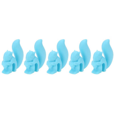 

5pcs Cute Silicone Squirrel Tea Bag Hanging Tea Infuser Mug Cup Clip Label