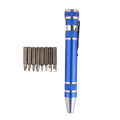 

〖Follure〗Precision Screwdriver Pen Style Mini Torx Slotted Screw Driver Multi-Tool 8 in 1