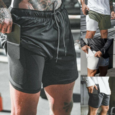 

US Mens Shorts Gym Jogging Running Training Sports Wear Boxer Beach Short Pants