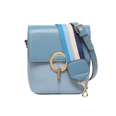 

Small ck female bag hit color bucket bag 2019 new fashion wild net red bag female Messenger bag wide shoulder bag