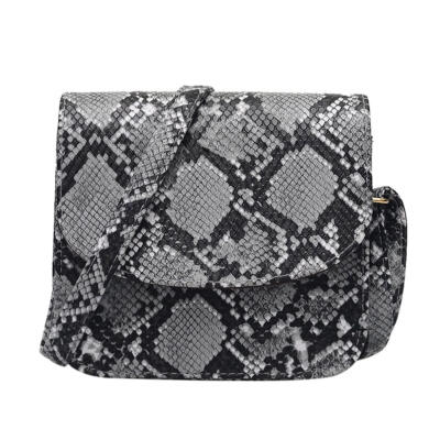 

Snake Print Shoulder Messenger Handbags Women Leather Flap Crossbody Bags