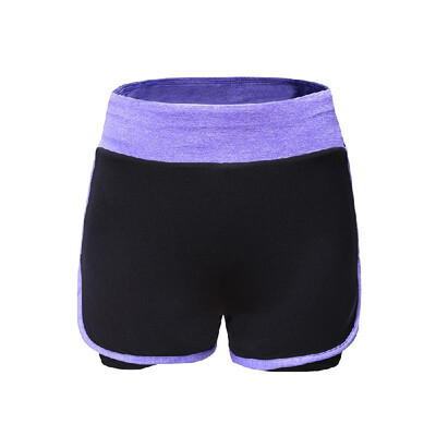 

2-in-1 Running Yoga Shorts for Women Workout Fitness Stretch Sport Shorts