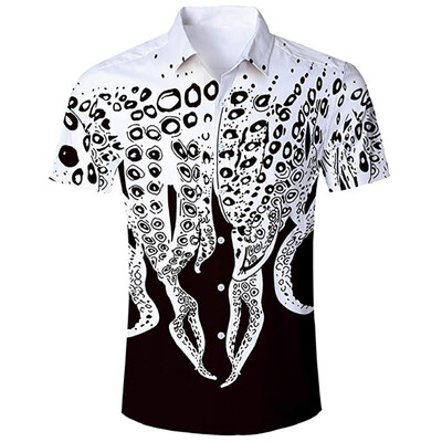 

Tailored Mens Fashion Print Short Sleeve Casual T-Shirt Tops Blouse