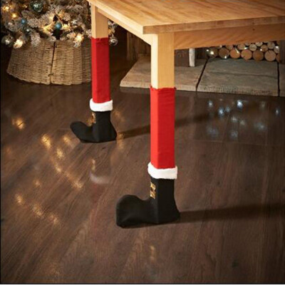 

Siaonvr 4PC Christmas Chair Leg Foot Cover Table Decoration For Party Dinner Christmas