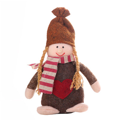 

Christmas Cute Girl Doll Plush Toy Hanging Pendant Tree Party Window Ornament