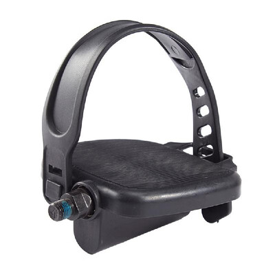 

Exercise Bike Pedals with Adjustable Bicycles Widened Straps for Sports Home or Gym Non-slip Cycling Pedal