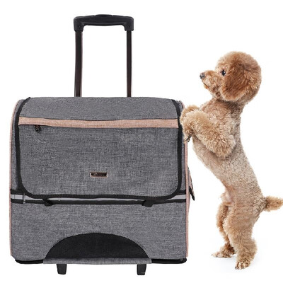 

DODOPET Backpack Pet Dog Travel Carrier Pet Dog Rolling Carrier Backpack Pet Dog Travel Carrier