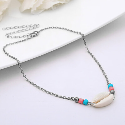 

Shell Choker Necklaces Bohemia Hawaii Handmade Shell Necklace Cowrie Beaded Seashell Necklaces Summer Beach Jewelry for Women