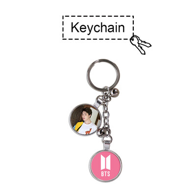 

CAR-TOBBY Kpop BTS Keychain Suga V TATA Alloy Key Chain Keyring Bag Pendant