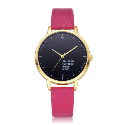 

Womens Watches Top Brand Dial Ladies High Quality Quartz Wristwatch Solid Color Leather Strap Clock Casual Relogio Feminino50