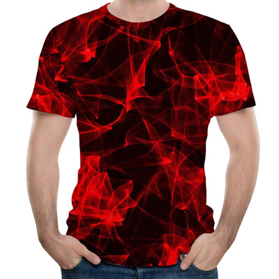 

Toponeto Mens 3D Printed Short Sleeve Shirt Casual Top Loose Blouse Round Neck Tee