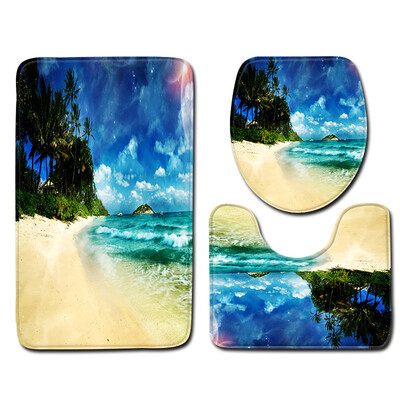 

〖Follure〗3pcs Non-Slip Bath Mat Bathroom Kitchen Carpet Doormats Decor
