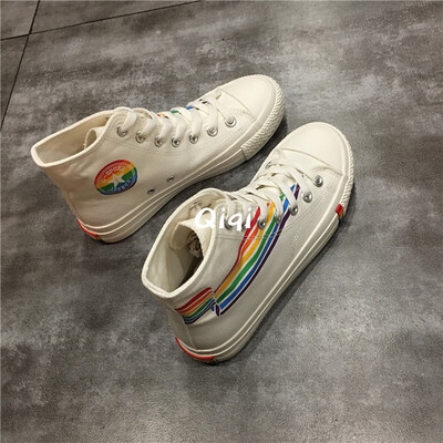 

Canvas shoes 2019 new ins100 students board shoes Korean version ulzzang