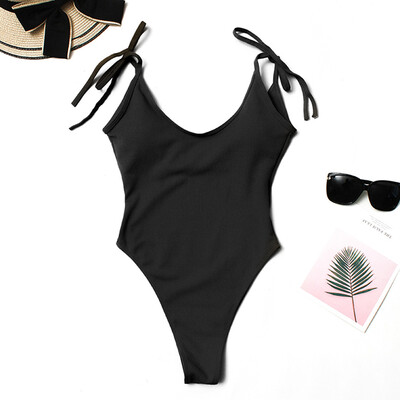 

Roseonmyhand Womens Fashion Solid Color Sexy One-piece Swimsuit Swimsuit Beachwear Bikini