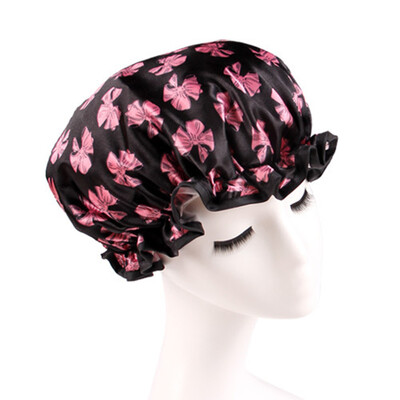 

〖Follure〗Women Shower Caps Colorful Bath Shower Hair Cover Adults Waterproof Bathing