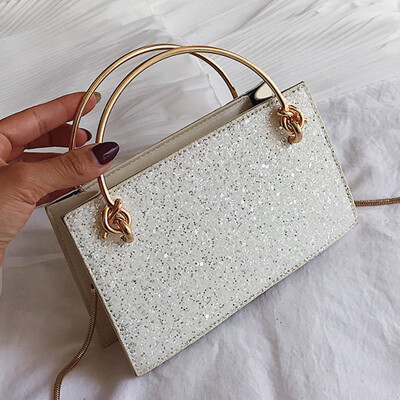 

2019 new Korean version of womens bag French minority bag foreign temperament feeling single shoulder oblique satchel chain bag