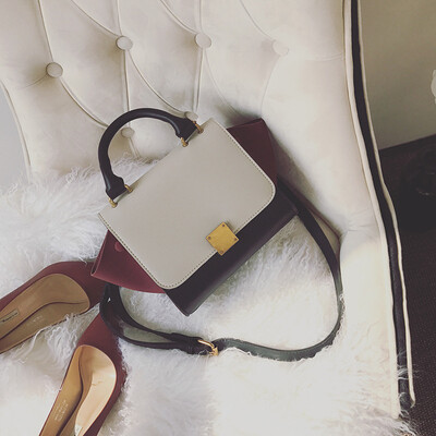 

Qiao Bani 2019 new European&American style fashion contrast color wings bag handbag shoulder diagonal trend handbags