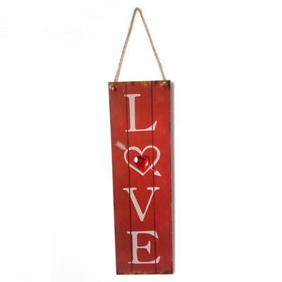 

LOVE Wooden Wall Hanging Board Plaques Signs Plate Valentine Day Decoration
