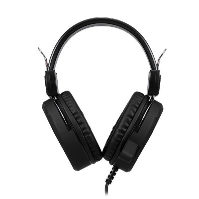 

Gaming Headphone Stereo Headset for Game Professional Earphone Omnidirectional Microphone USB Drive-free Breathable Cover Black