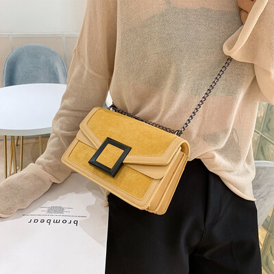 

Ins super fire on the new chain small bag female 2019 new wave Korean version of the wild retro matte shoulder Messenger bag