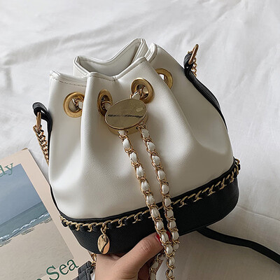 

On the new small bag women 2019 new Korean chain bucket bag fashion Joker small breeze Messenger bag