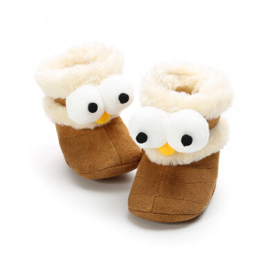 

Fashion Winter Baby Boots Soft Plush Ball Booties for Infant girls Anti Slip Snow Boot keep Warm Cute Crib shoes 0-18M