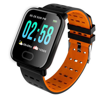 

A6 Heart Rate Blood Pressure Monitor Pedometer IP67 Waterproof Smartwatch