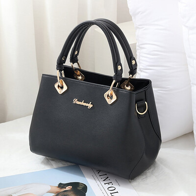 

Womens bag 2018 new fashion big bag Korean version of the shoulder bag casual Messenger bag PU leather ladies bag handbag