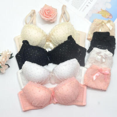 

Womens Push Up Embroidery Sexy Lace Floral Bra Sets Panties Underwear 4 Colors