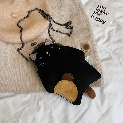 

Ins super fire bag female 2019 new wave Korean version of the wild single shoulder fashion cartoon personality girl slung small bag