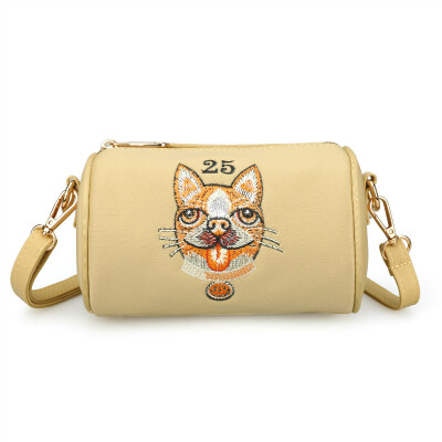 

Personality fashion small cloth bag single shoulder bag cartoon mobile phone bag leisure simple Bucket Bag