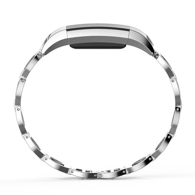 

〖Follure〗Genuine Stainless Steel Bracelet Smart Watch Band Strap For Fitbit Charge 2 BK