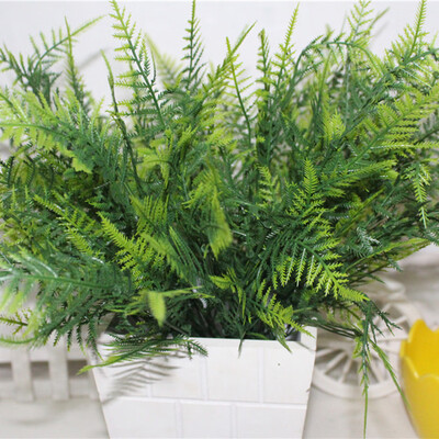 

35 Leaves Artificial Emulation Asparagus Fern Bush Green Foliage Party Decor
