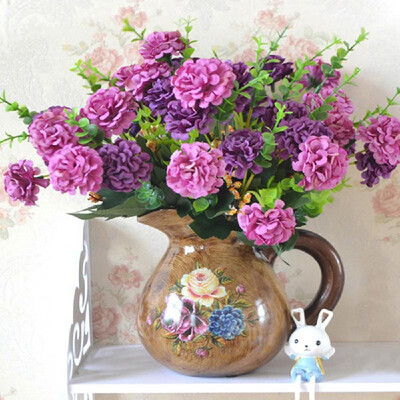 

Artificial Flowers Silk Flowers Artificial Phoenix Ball Bouquet for Home Bridal Wedding Party Festival Bar Decor