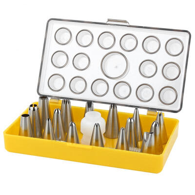 

Greensen 20pcs Stainless Steel Pastry Nozzles Cupcake Nozzles Pastry Tool Cake Decorating Tools