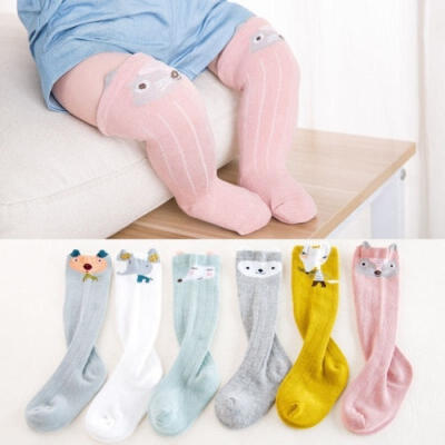 

New Toddler Baby Girls Knee High Long Socks Bow Cotton Casual Stockings