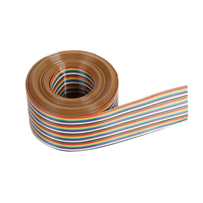 

127mm Spacing Pitch 20P Flat Color Rainbow Ribbon Cable Wire Dupont Line