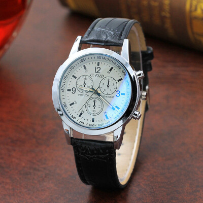 

Blu-ray watch neutral womens watch fashion mens watch leather belt quartz watch explosion models